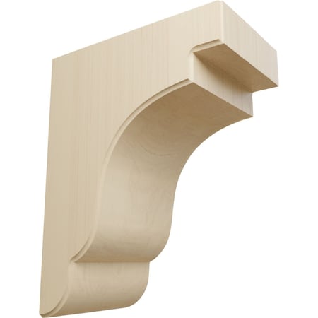 Ekena Millwork 5 1/4"W x 8 1/2"D x 11"H Bedford Bracket, Rubberwood BKTW05X09X11BERW